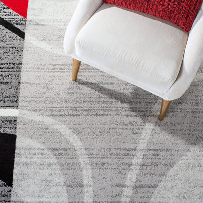 Safavieh Skyler Sky761F Grey/Red Area Rug