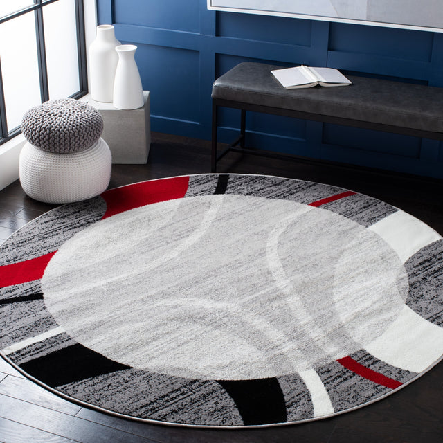 Safavieh Skyler Sky761F Grey/Red Rug.