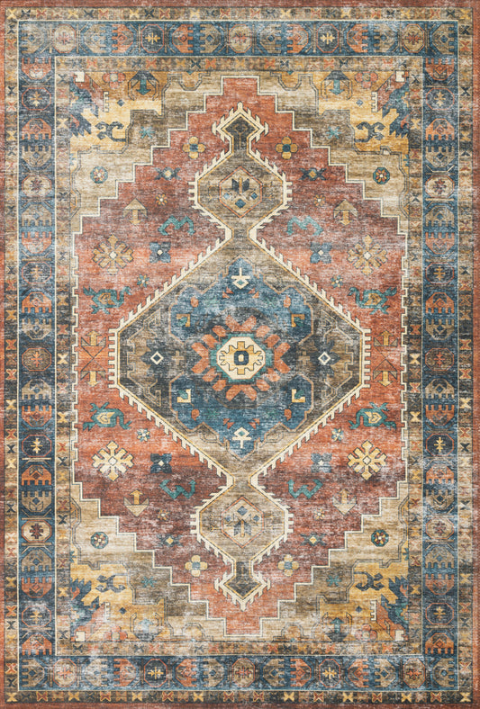 Loloi Skye Sky-11 Rust/Blue Area Rug