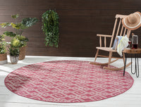 Kaleen Soleri Slr01-92 Pink, White Area Rug