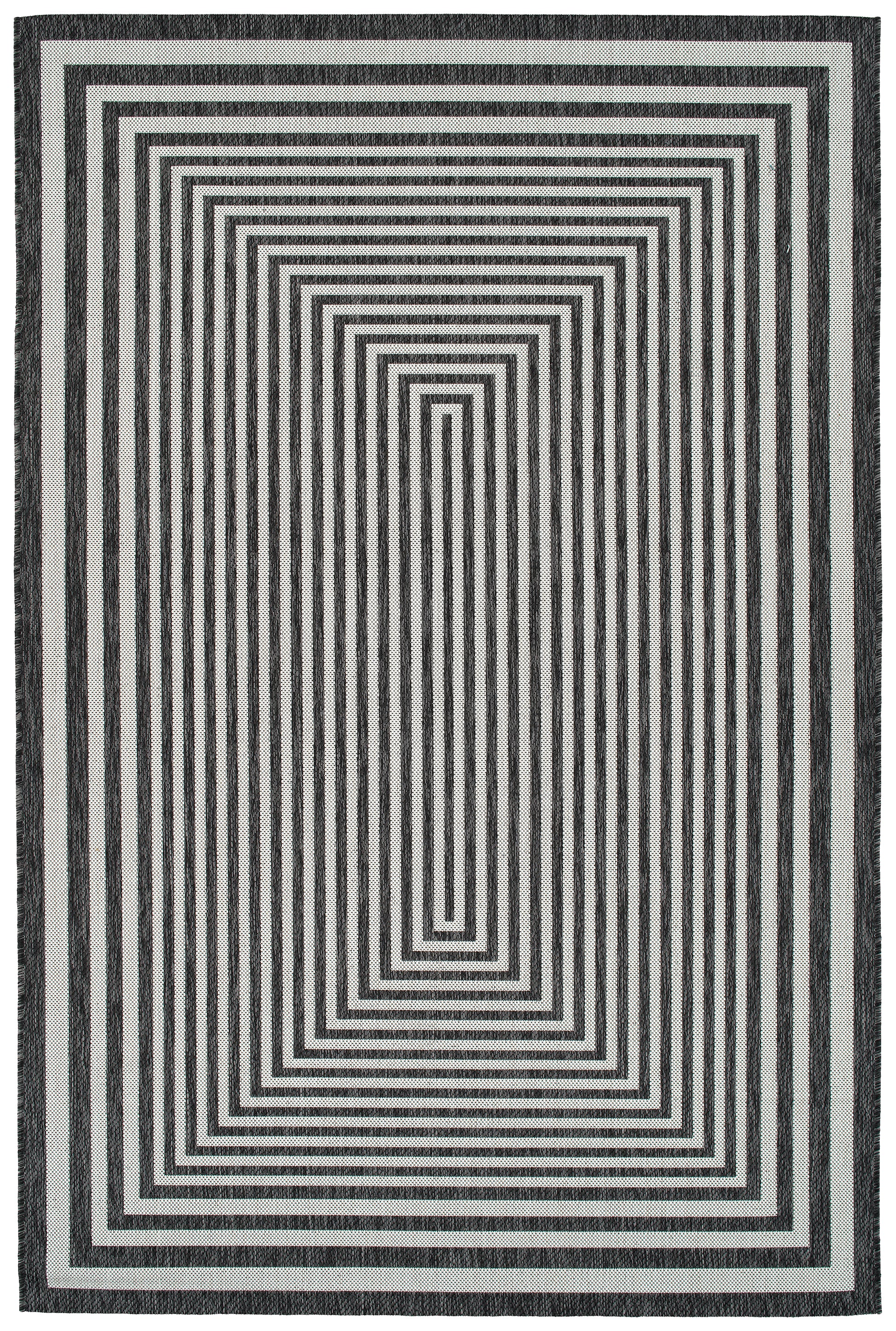 Kaleen Soleri Slr02-38 Charcoal, White Area Rug