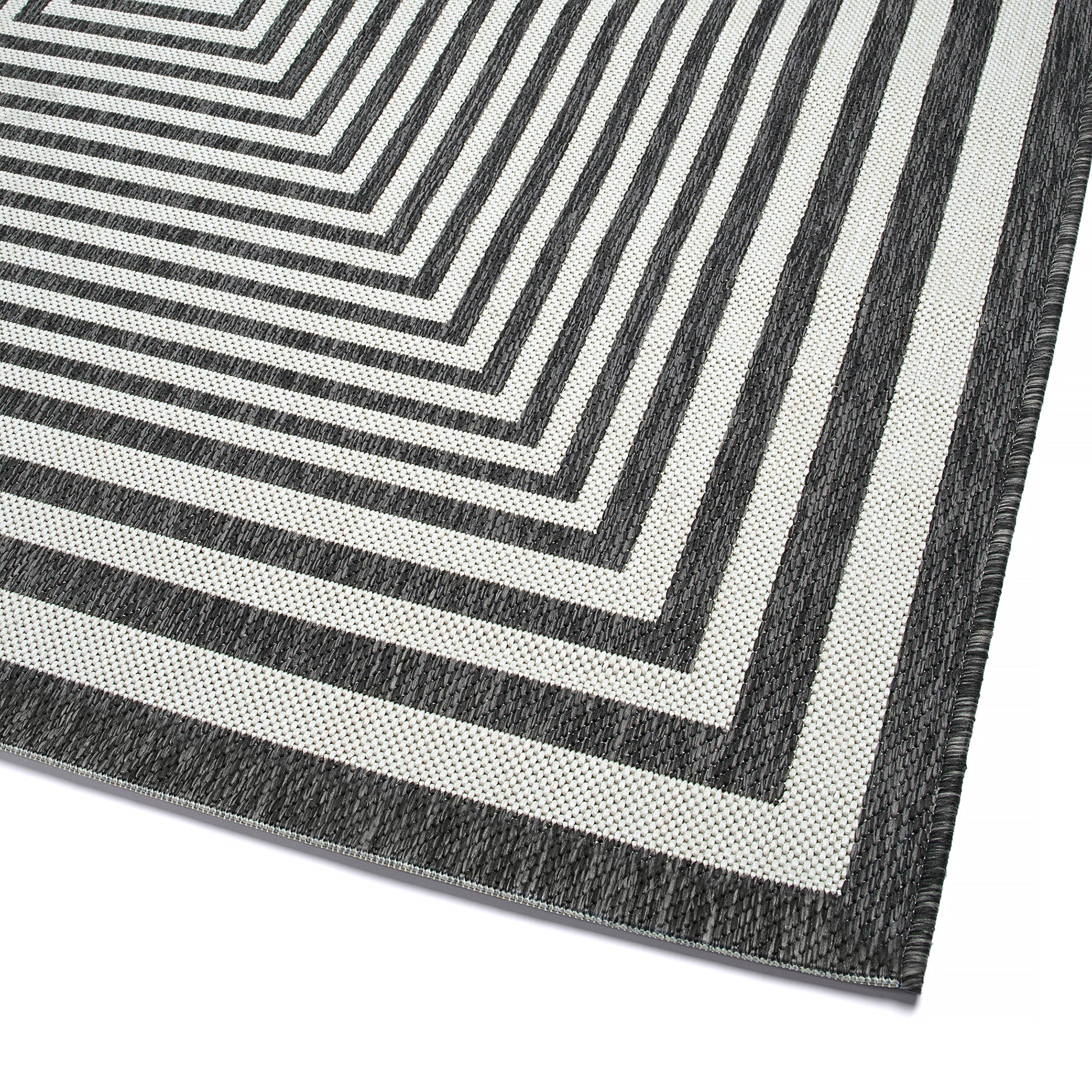 Kaleen Soleri Slr02-38 Charcoal, White Area Rug