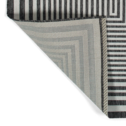 Kaleen Soleri Slr02-38 Charcoal, White Area Rug