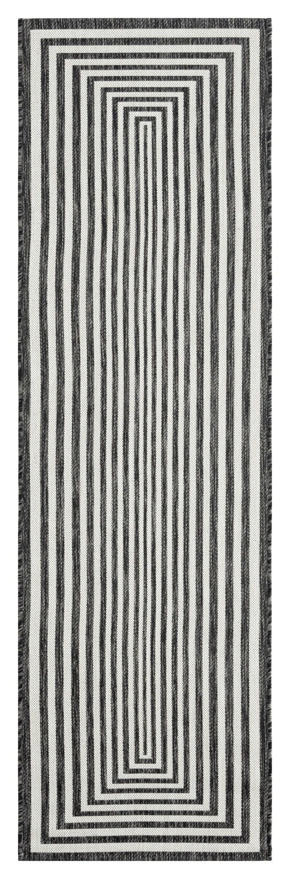 Kaleen Soleri Slr02-38 Charcoal, White Area Rug