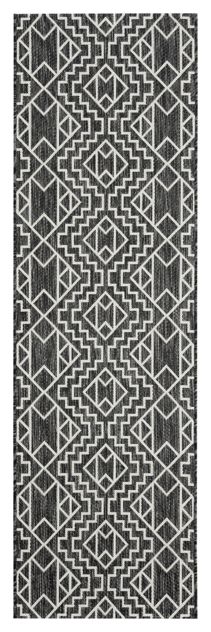 Kaleen Soleri Slr03-38 Charcoal, White Area Rug