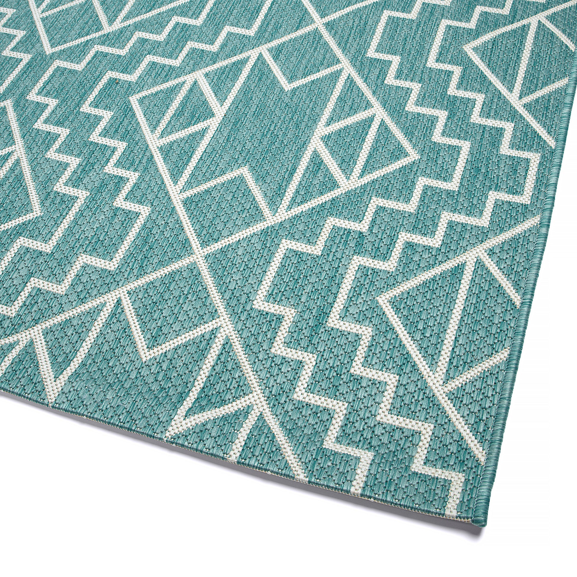 Kaleen Soleri Slr03-78 Turquoise, White Area Rug