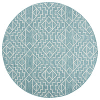 Kaleen Soleri Slr03-78 Turquoise, White Area Rug