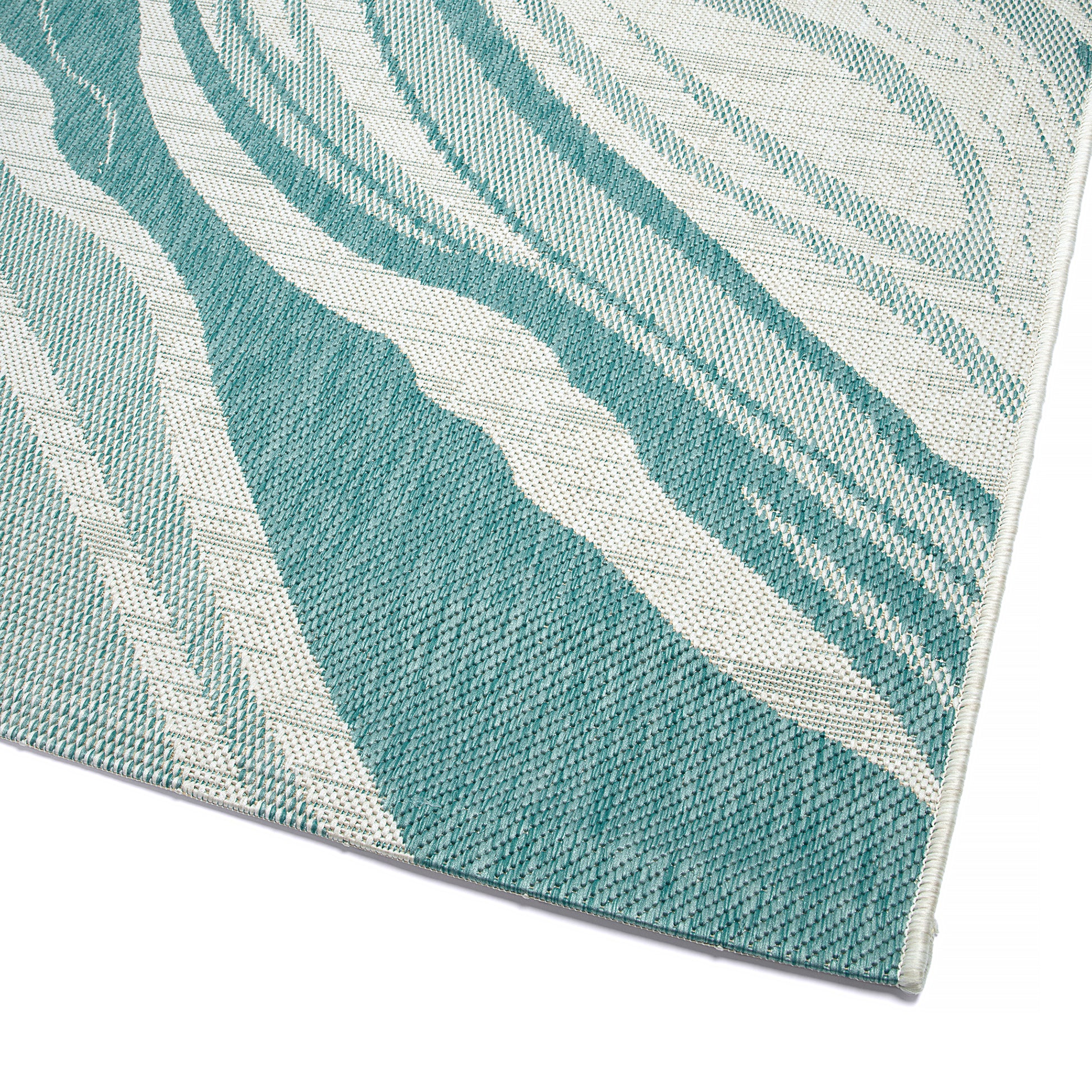 Kaleen Soleri Slr07-91 Teal, White Area Rug