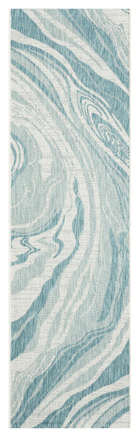 Kaleen Soleri Slr07-91 Teal, White Area Rug