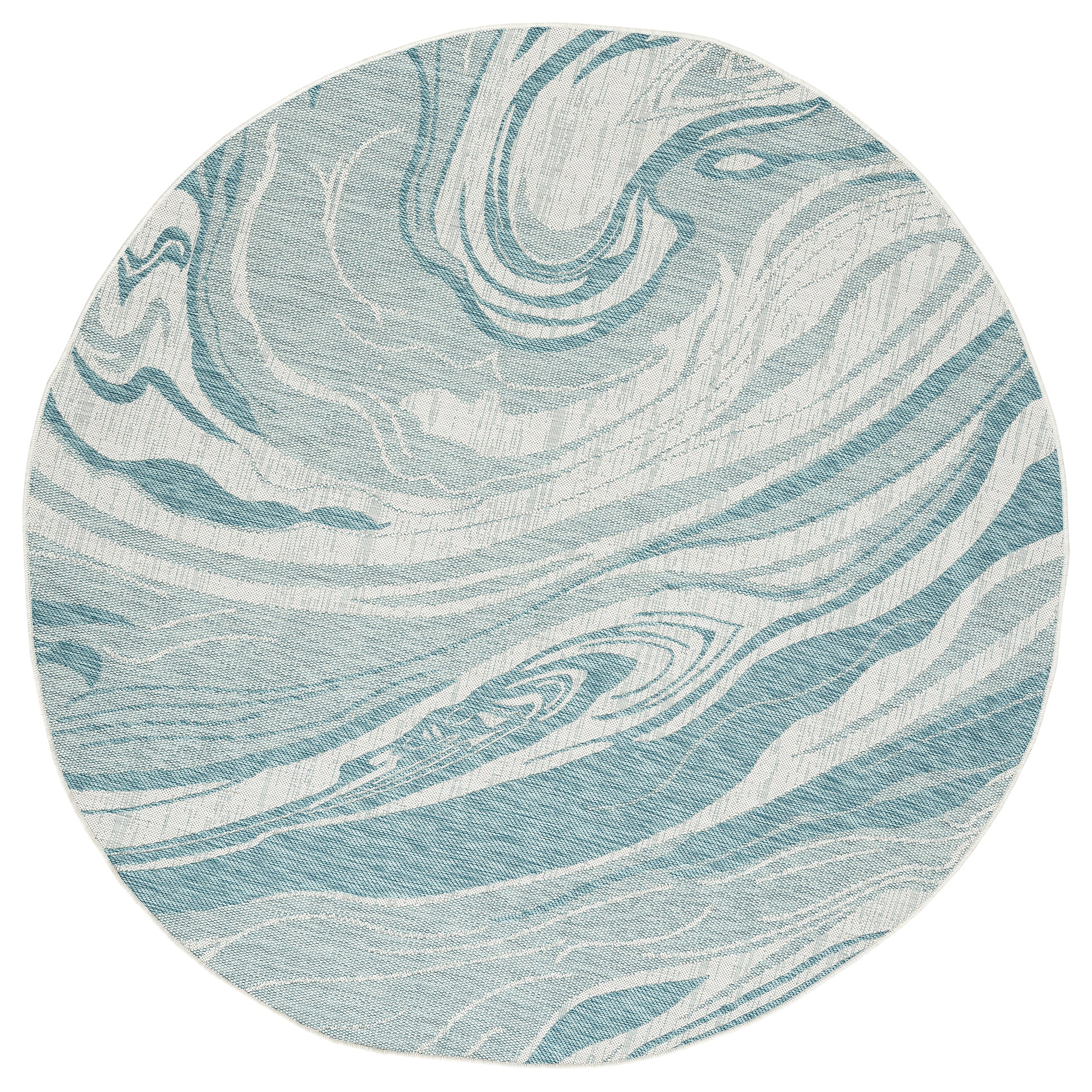 Kaleen Soleri Slr07-91 Teal, White Area Rug