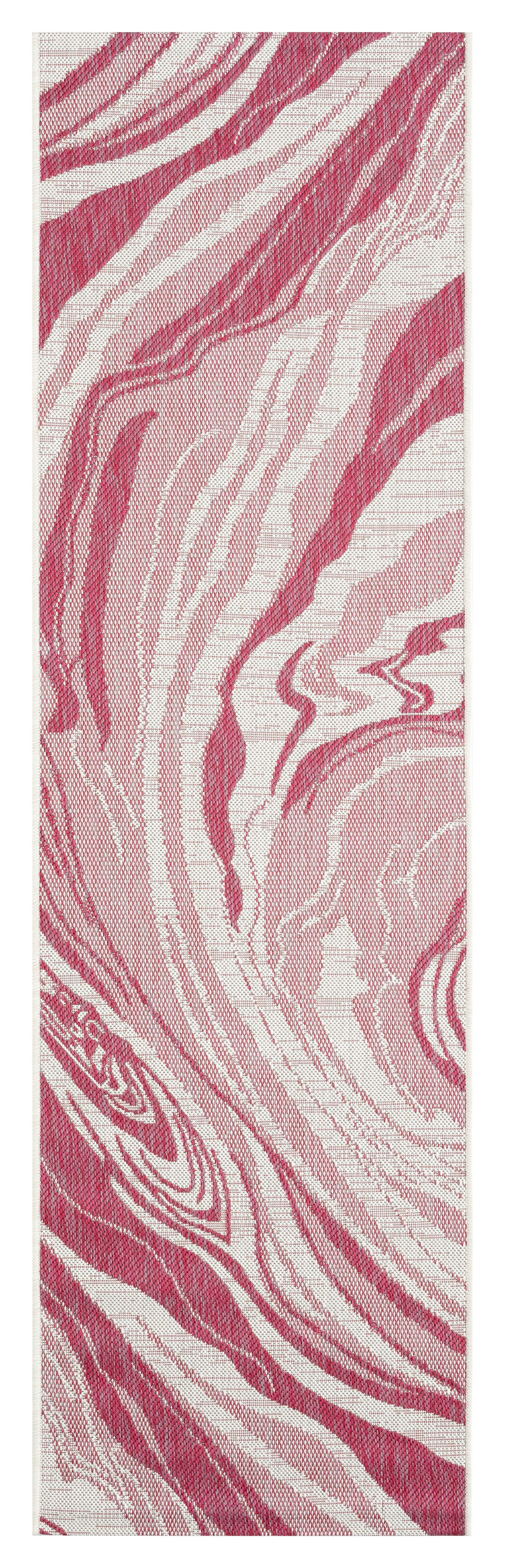 Kaleen Soleri Slr07-92 Pink, White Area Rug