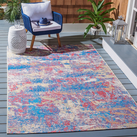 Safavieh Summer Smr409M Blue/Red Rugs.