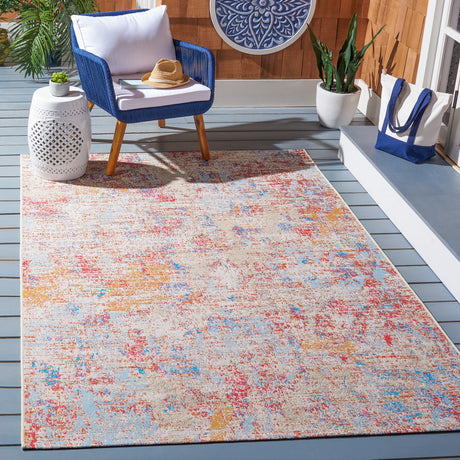 Safavieh Summer Smr451A Ivory/Light Blue Rugs.