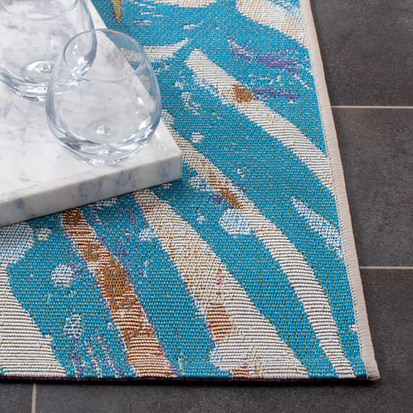 Safavieh Summer Smr487M Blue/Beige Rugs.