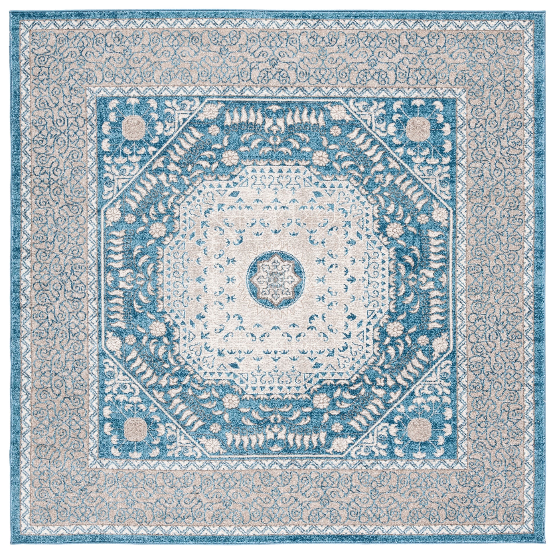 Safavieh Sofia Sof365M Blue/Beige Area Rug