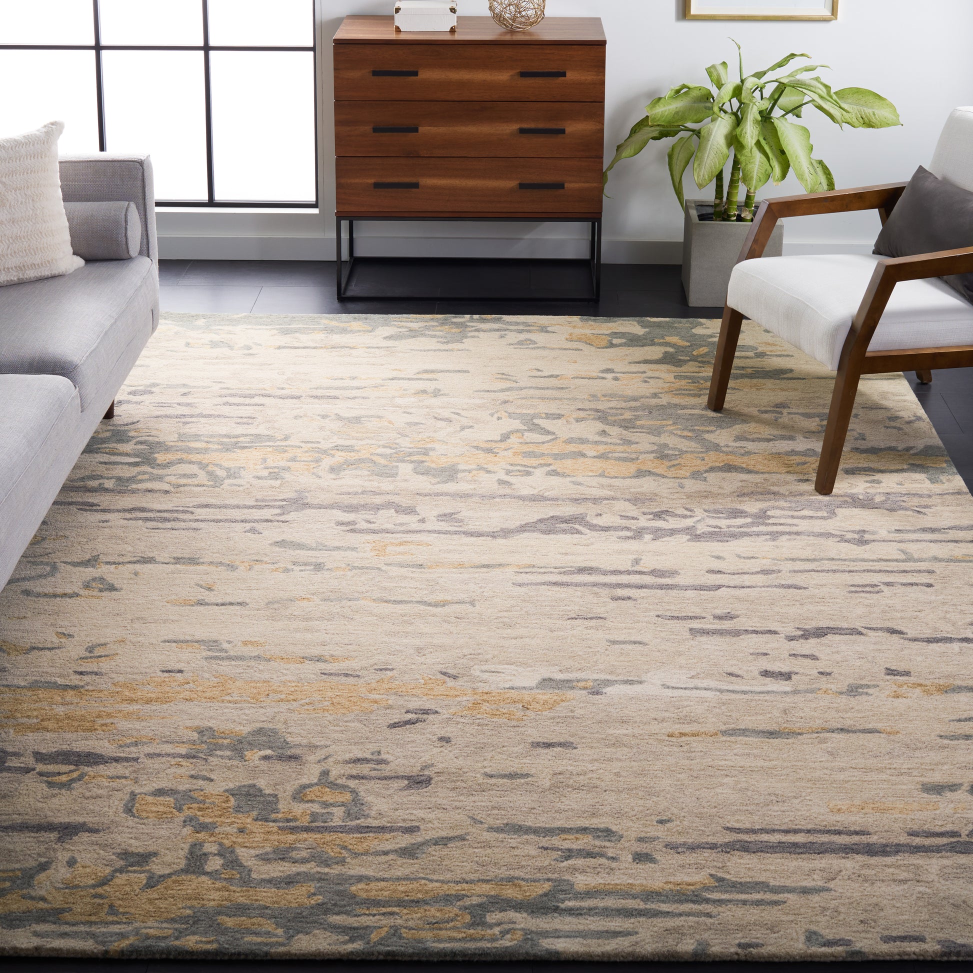 Safavieh Soho Soh676B Beige/Grey Area Rug