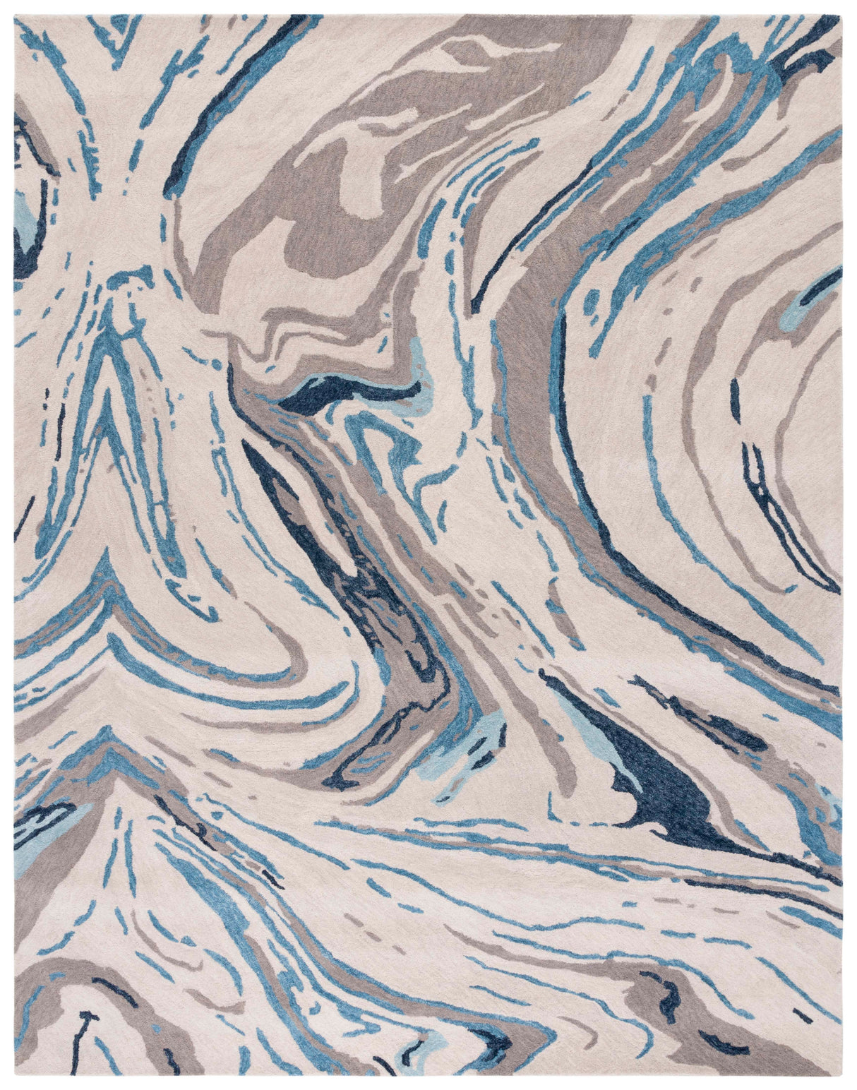 Safavieh Soho Soh679F Grey/Blue Rug.
