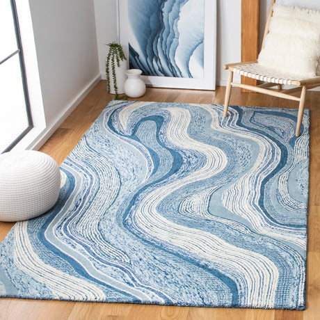 Safavieh Soho Soh879M Blue/Ivory Rugs.