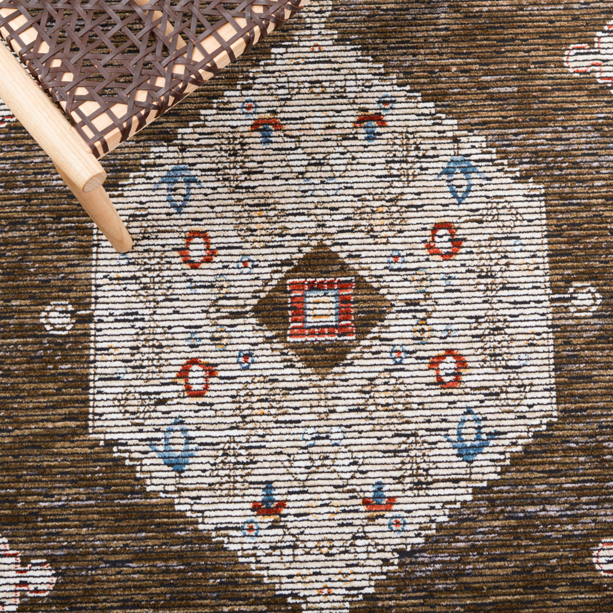 Safavieh Sierra Sra402A Ivory/Olive Green Rug.