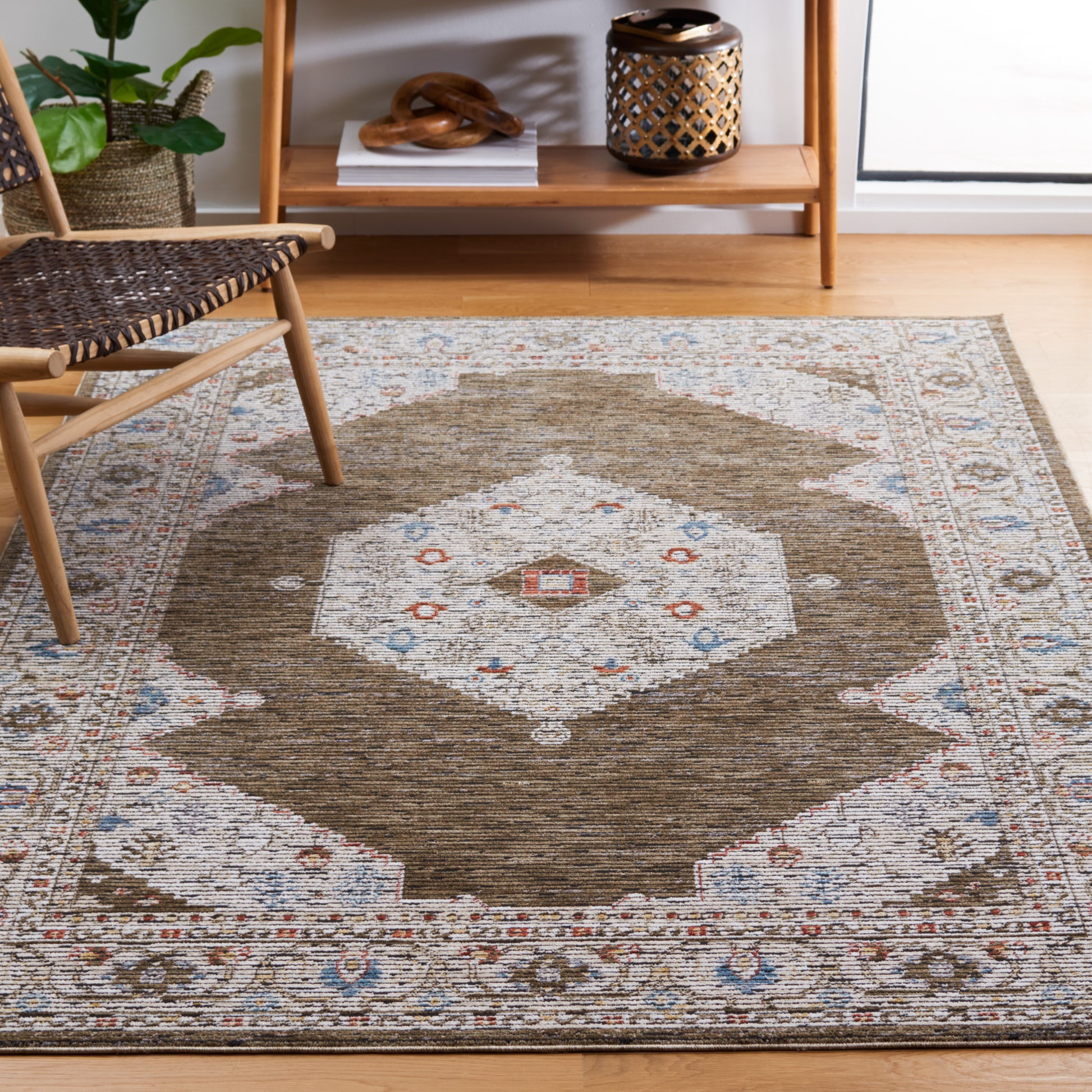 Safavieh Sierra Sra402A Ivory/Olive Green Area Rug