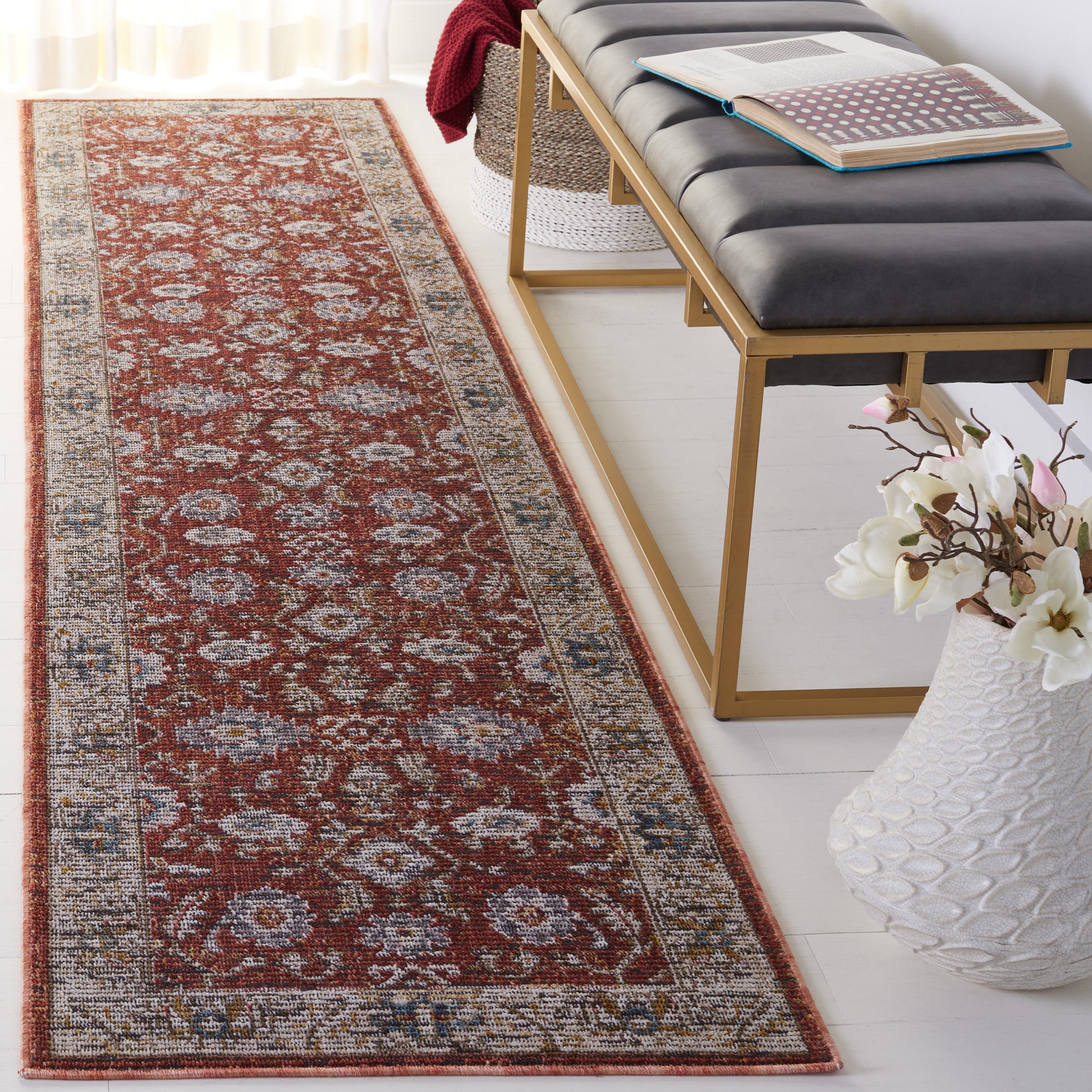 Safavieh Sierra Sra404A Ivory/Rust Area Rug