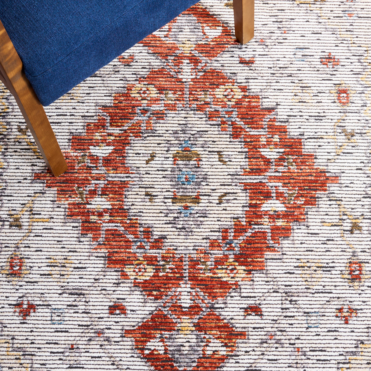 Safavieh Sierra Sra410A Ivory/Rust Rug.