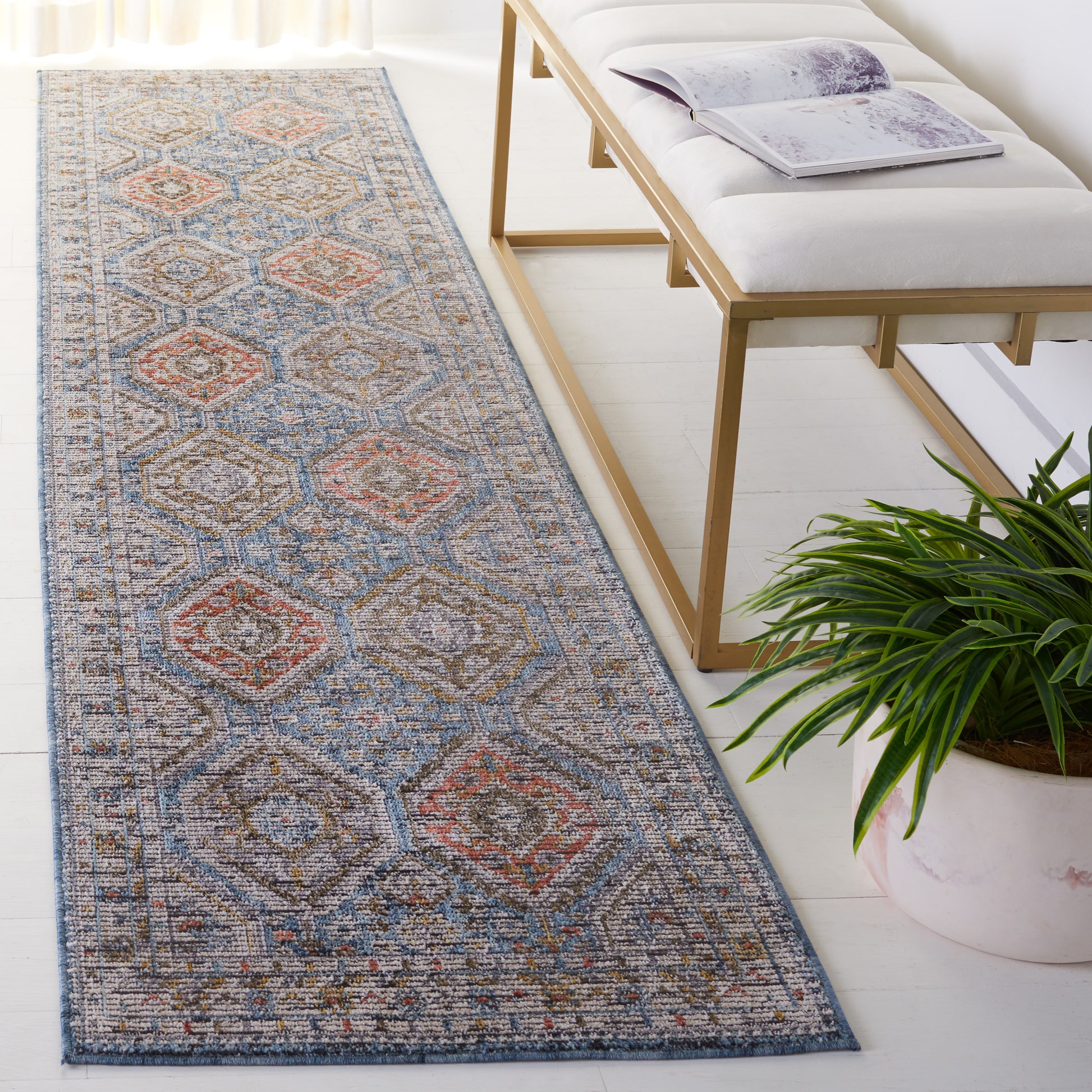 Safavieh Sierra Sra416A Ivory/Blue Area Rug