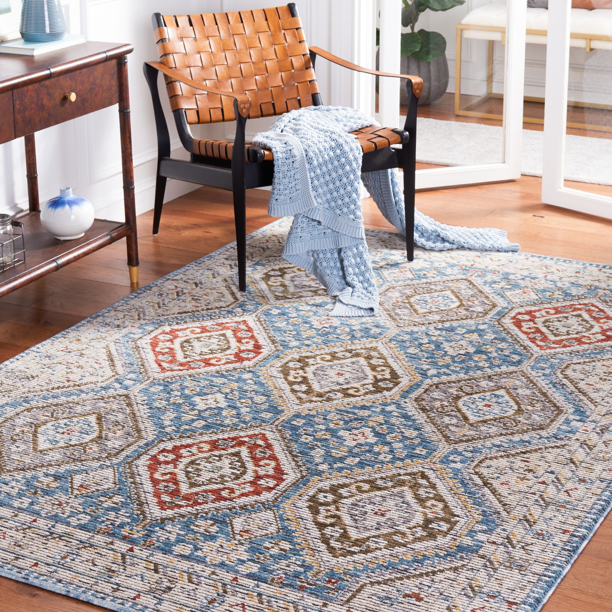 Safavieh Sierra Sra416A Ivory/Blue Area Rug