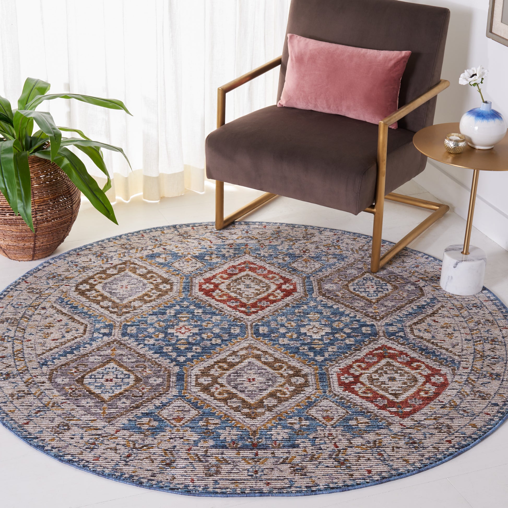 Safavieh Sierra Sra416A Ivory/Blue Area Rug