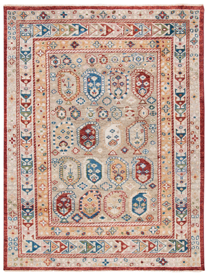 Safavieh Samarkand Srk103B Beige/Red Area Rug