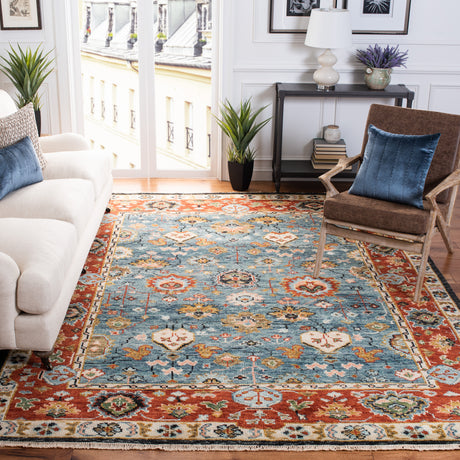 Safavieh Samarkand Srk117M Blue/Red Rugs.