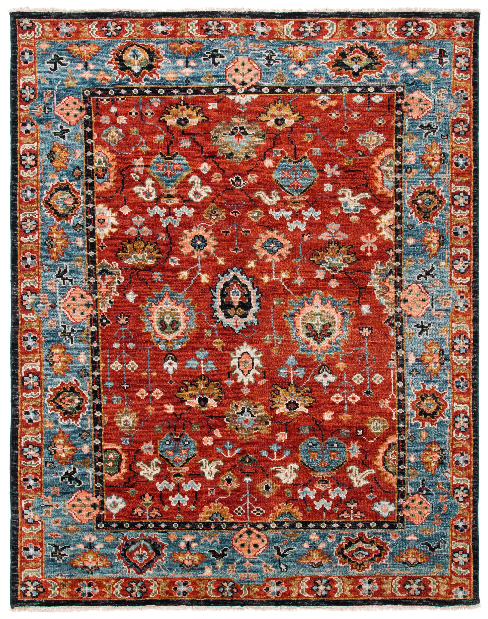 Safavieh Samarkand Srk117Q Red/Blue Area Rug