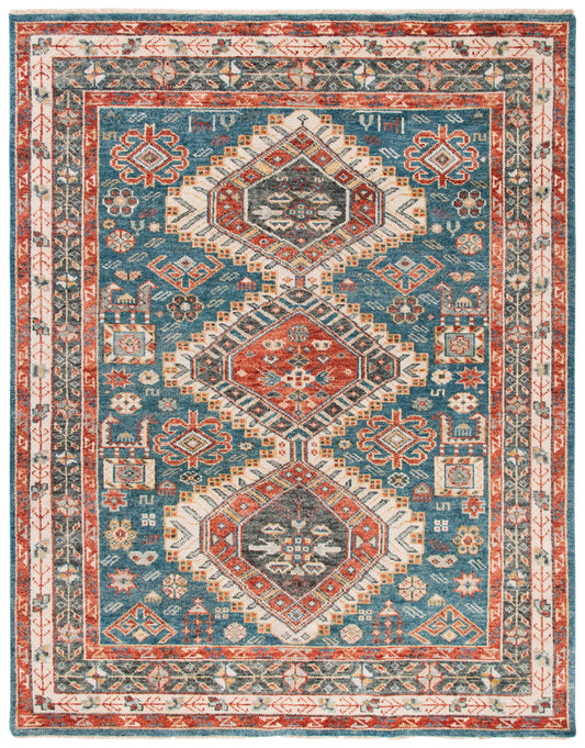 Safavieh Samarkand Srk118M Blue/Red Area Rug