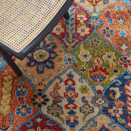 Safavieh Samarkand Srk123M Blue/Red Rug.