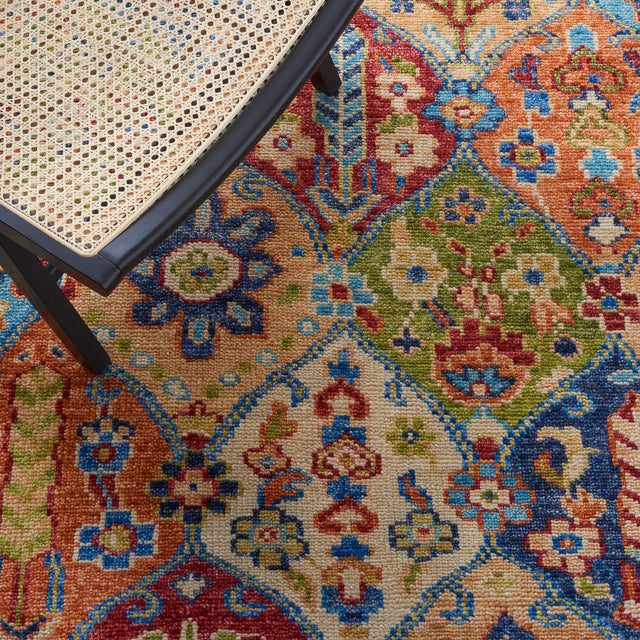 Safavieh Samarkand Srk123M Blue/Red Rug.