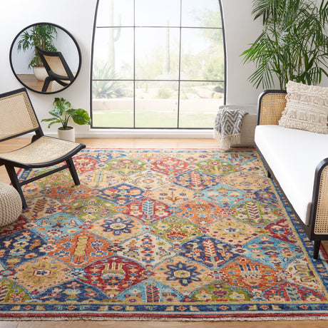 Safavieh Samarkand Srk123M Blue/Red Rug.