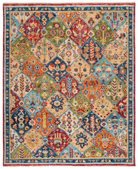 Safavieh Samarkand Srk123M Blue/Red Rug.