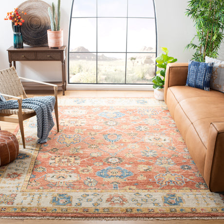 Safavieh Samarkand Srk170B Beige/Rust Rug.