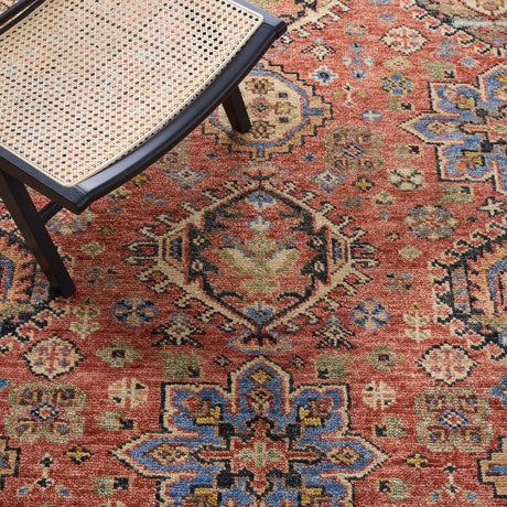 Safavieh Samarkand Srk172P Rust/Blue Rug.