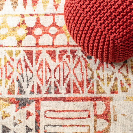 Safavieh Samarkand Srk182Q Red/Ivory Rug.