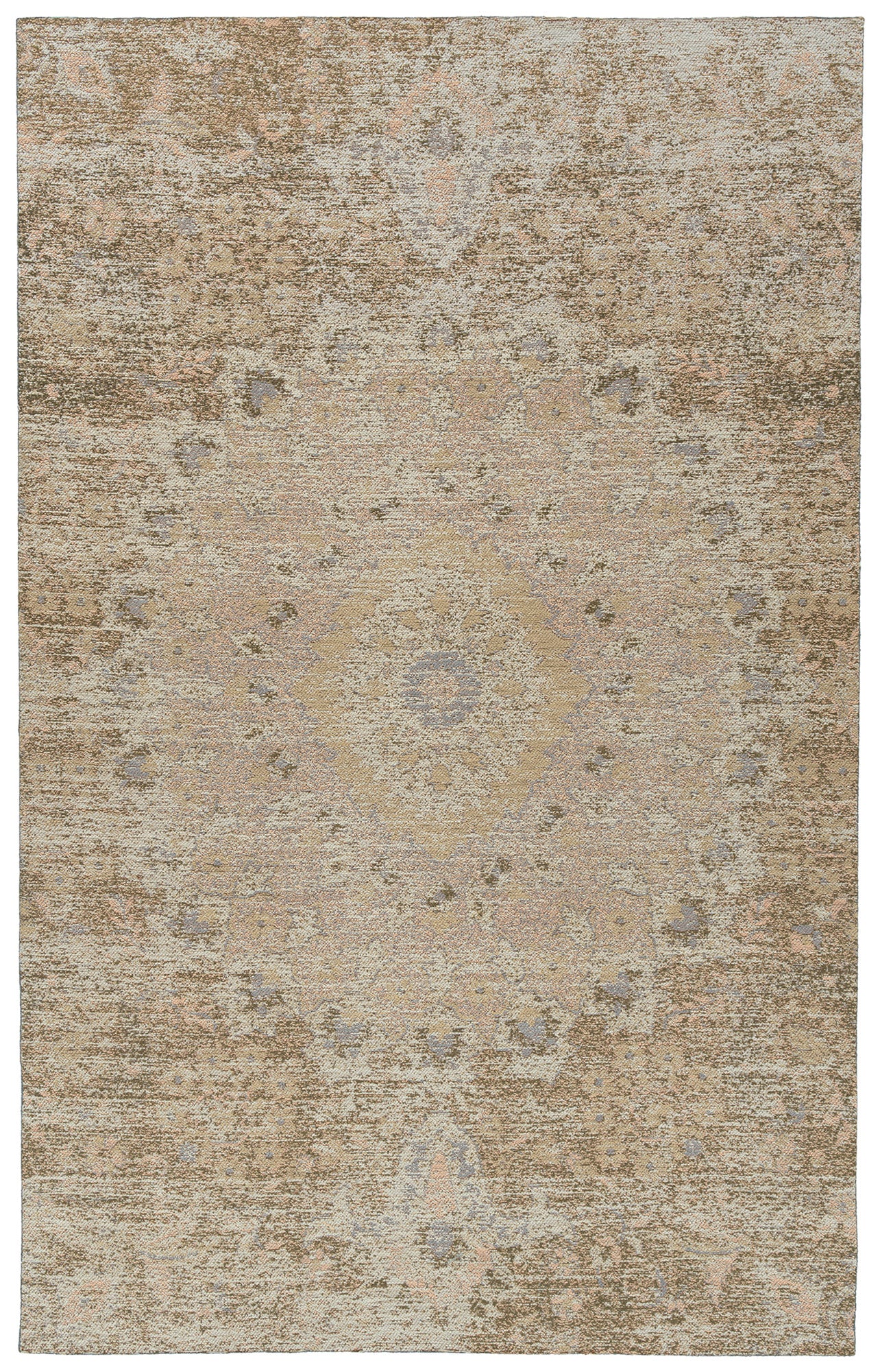 Kaleen Santiago Stg93-09 Cream, Sand, Olive, Gray Area Rug