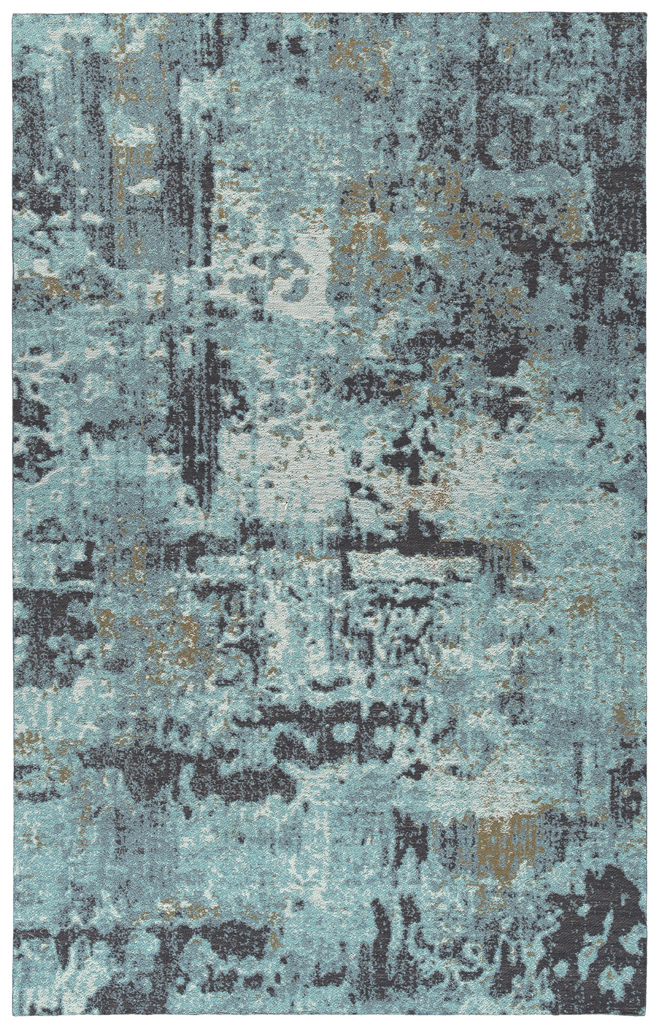 Kaleen Santiago Stg97-79 Lt Blue, Blue, Navy, White Area Rug