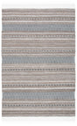 Safavieh Striped Kilim Stk101Z Black/Ivory Rug.