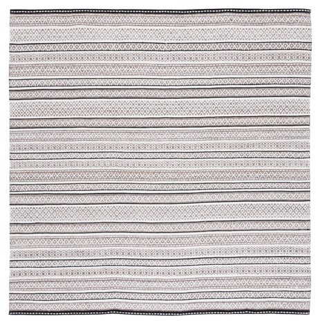 Safavieh Striped Kilim Stk101Z Black/Ivory Rug.