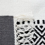 Safavieh Striped Kilim Stk103Z Black/Ivory Rug.
