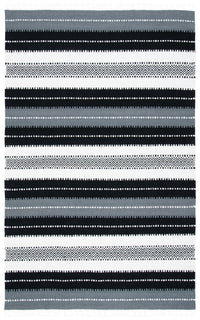 Safavieh Striped Kilim Stk103Z Black/Ivory Area Rug