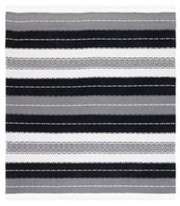 Safavieh Striped Kilim Stk103Z Black/Ivory Area Rug