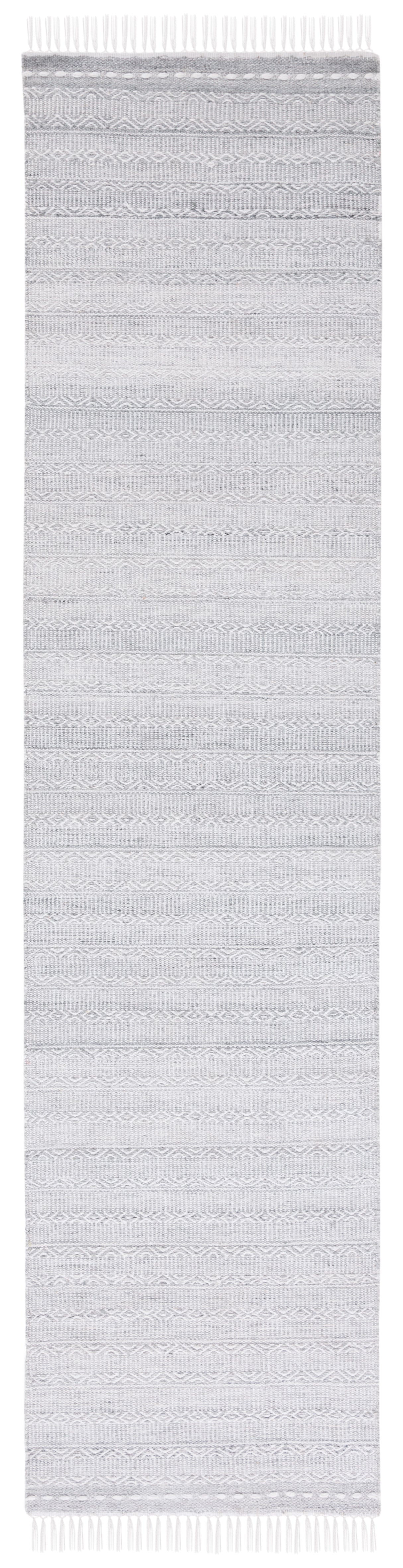Safavieh Striped Kilim Stk104F Grey/Ivory Rug.