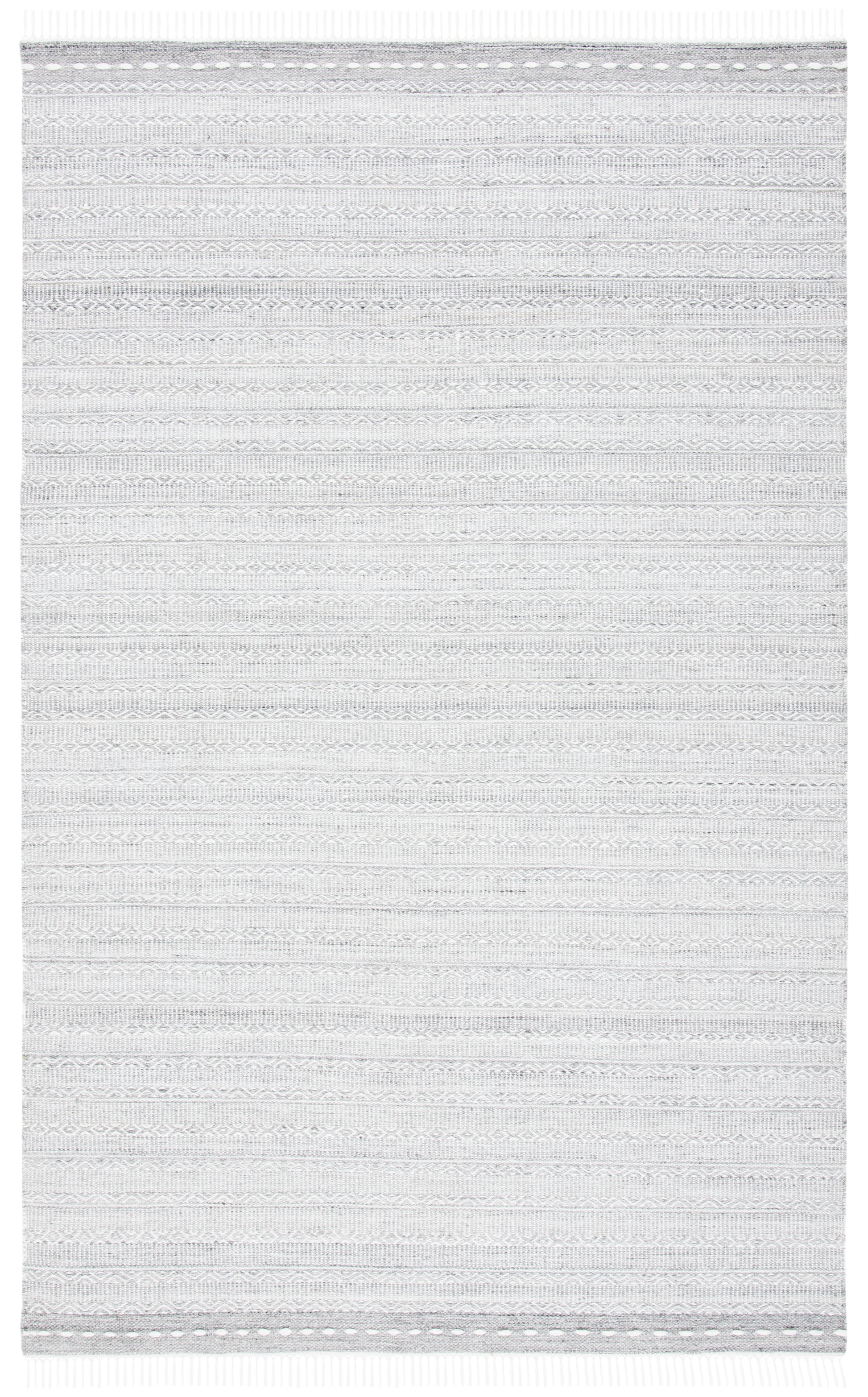 Safavieh Striped Kilim Stk104F Grey/Ivory Area Rug