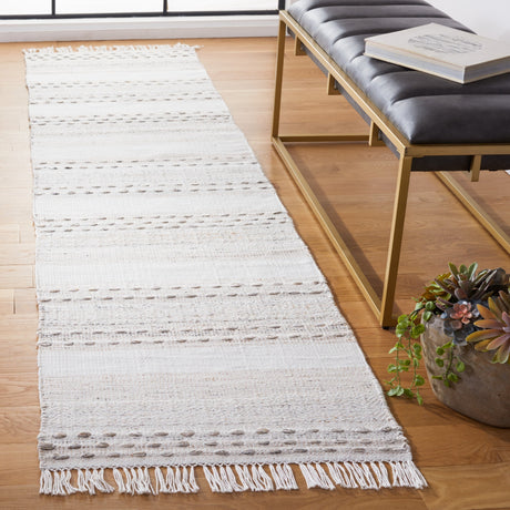 Safavieh Striped Kilim Stk105B Beige/Ivory Rug.